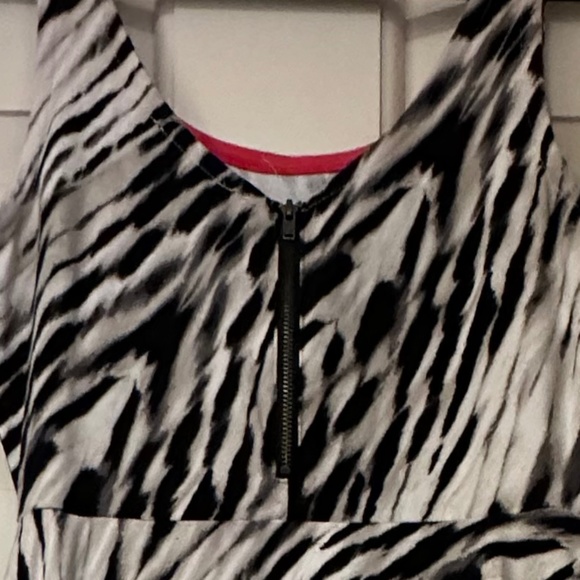 Express Zebra Print Cotton Tank Dress in size XS (Like New!) - Picture 3 of 9